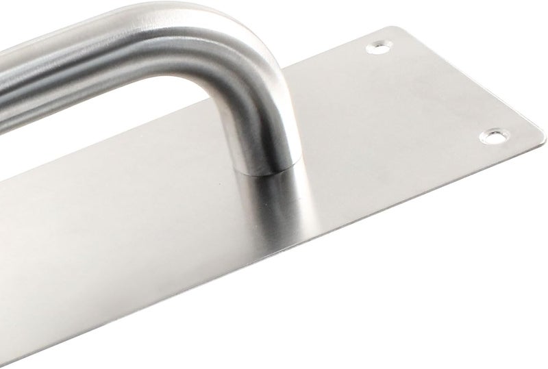 Bivethoi 1Pcs Pull Push Door Plate Handle Stainless Steel Heavy Duty Barn Door Pull with Mounting Screws (Silver, 300x80mm/11.81x3.15inch - Image 4